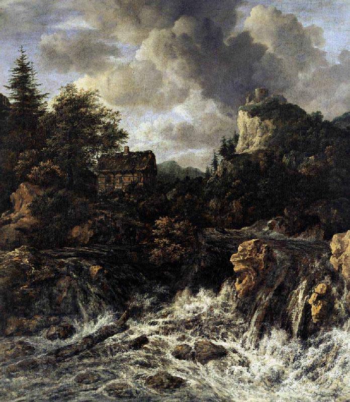 Jacob van Ruisdael The Waterfall oil painting picture